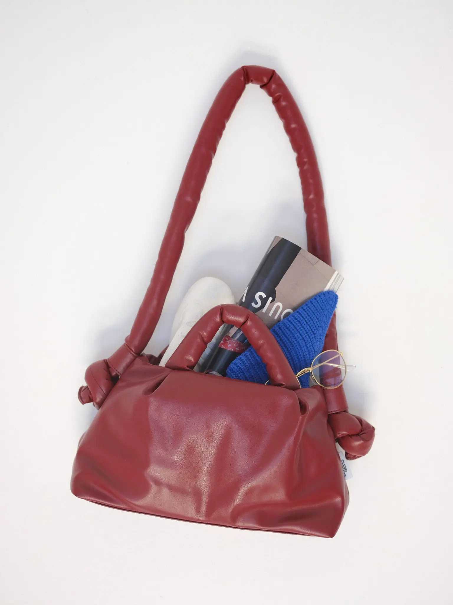 西班牙ÖLEND植鞣皮革斜背包/ Mini Ona Vegan Leather Bag/ 迷你/ 櫻桃紅