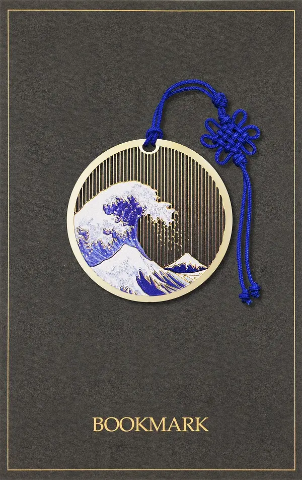 日本東京美術金屬書籤/ 大浪