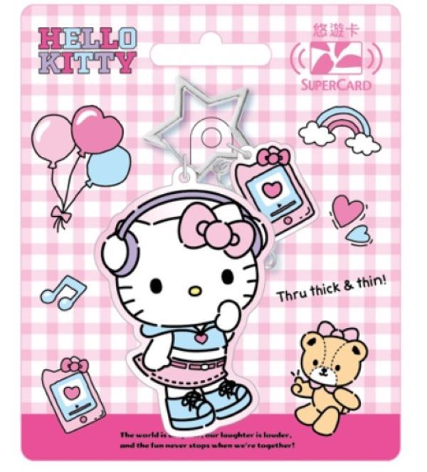 Hello Kitty Pop style SuperCard造型悠遊卡/ K-Pop風【委託代銷】
