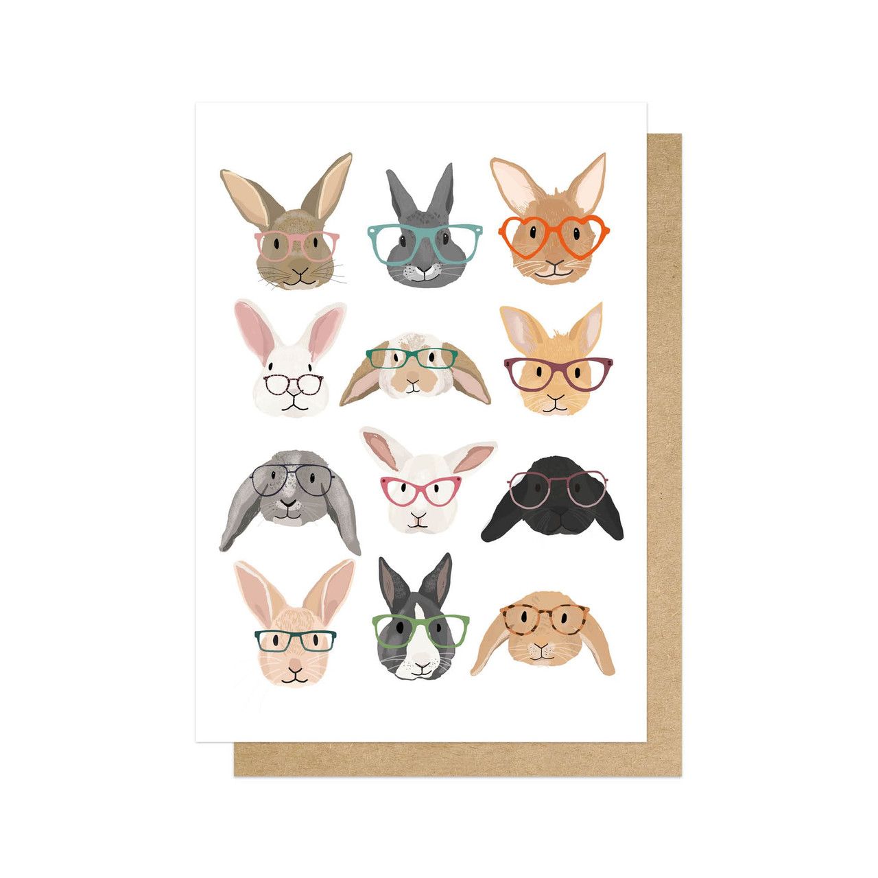 英國EAST END PRINTS 萬用卡/ Hanna Melin/ Rabbits in Glasses