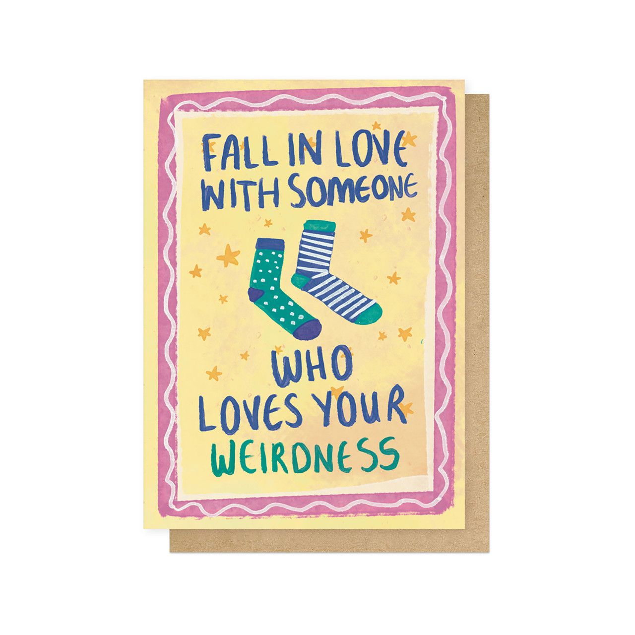 英國EAST END PRINTS 萬用卡/ Illustrated by Weezy/ Fall In Love With Someone Who Loves Your Weirdness
