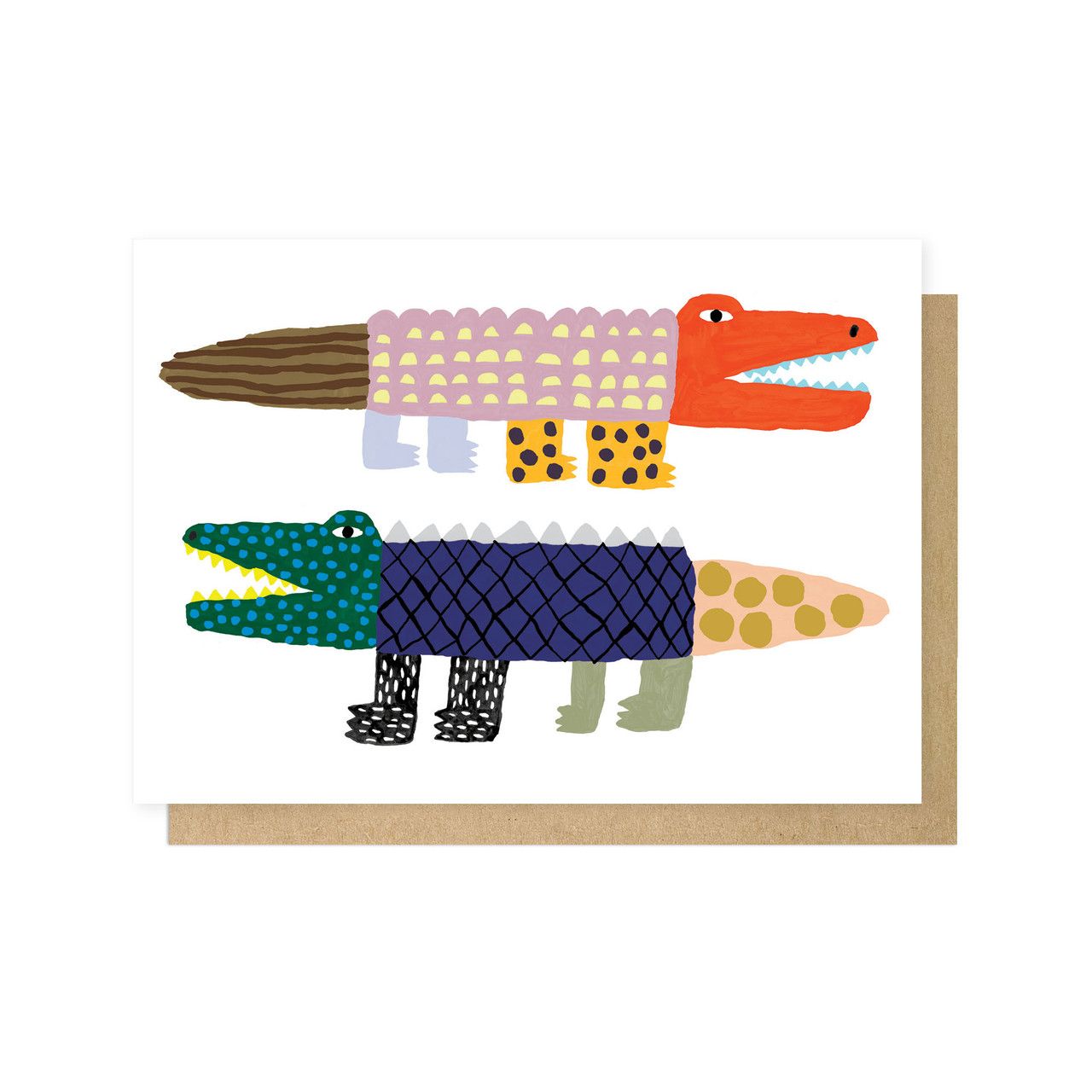 英國EAST END PRINTS 萬用卡/ Min Pin/ Crocodile and Alligator