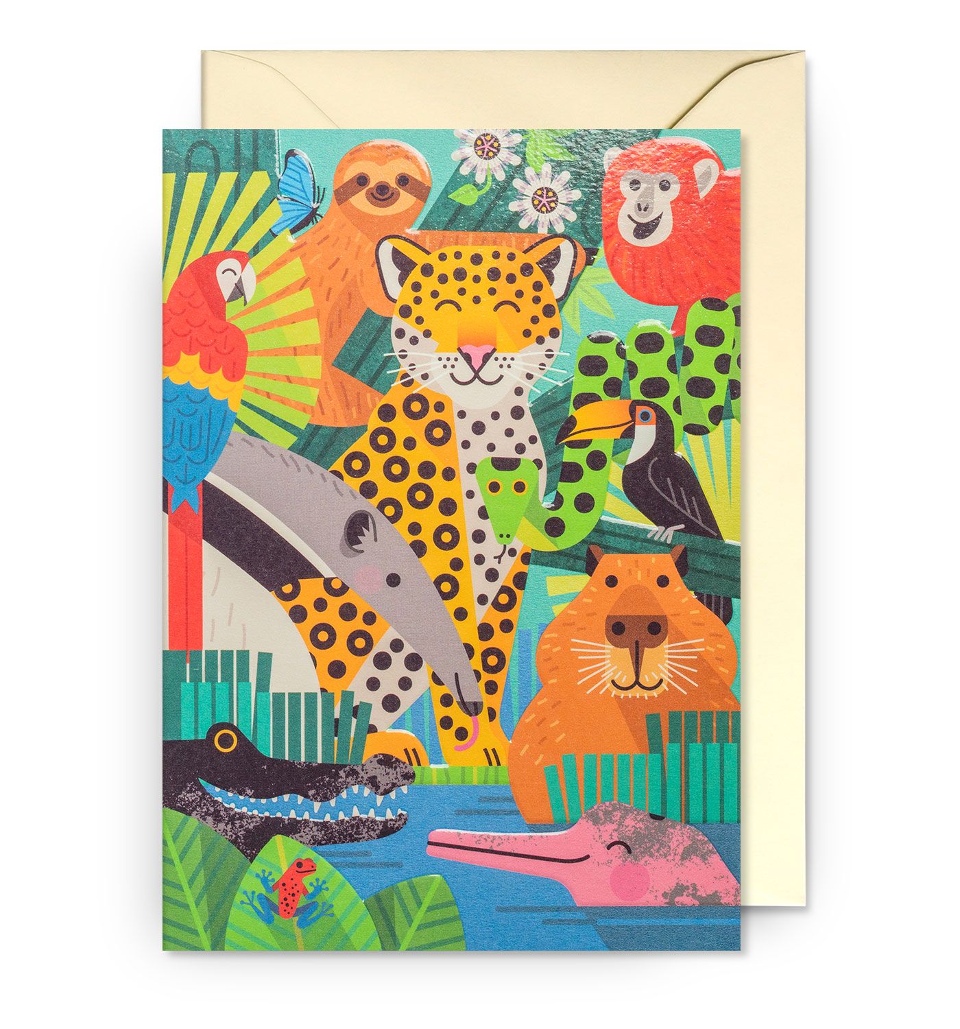 英國 LAGOM DESIGN 萬用卡/ Allison Black/ Rainforest