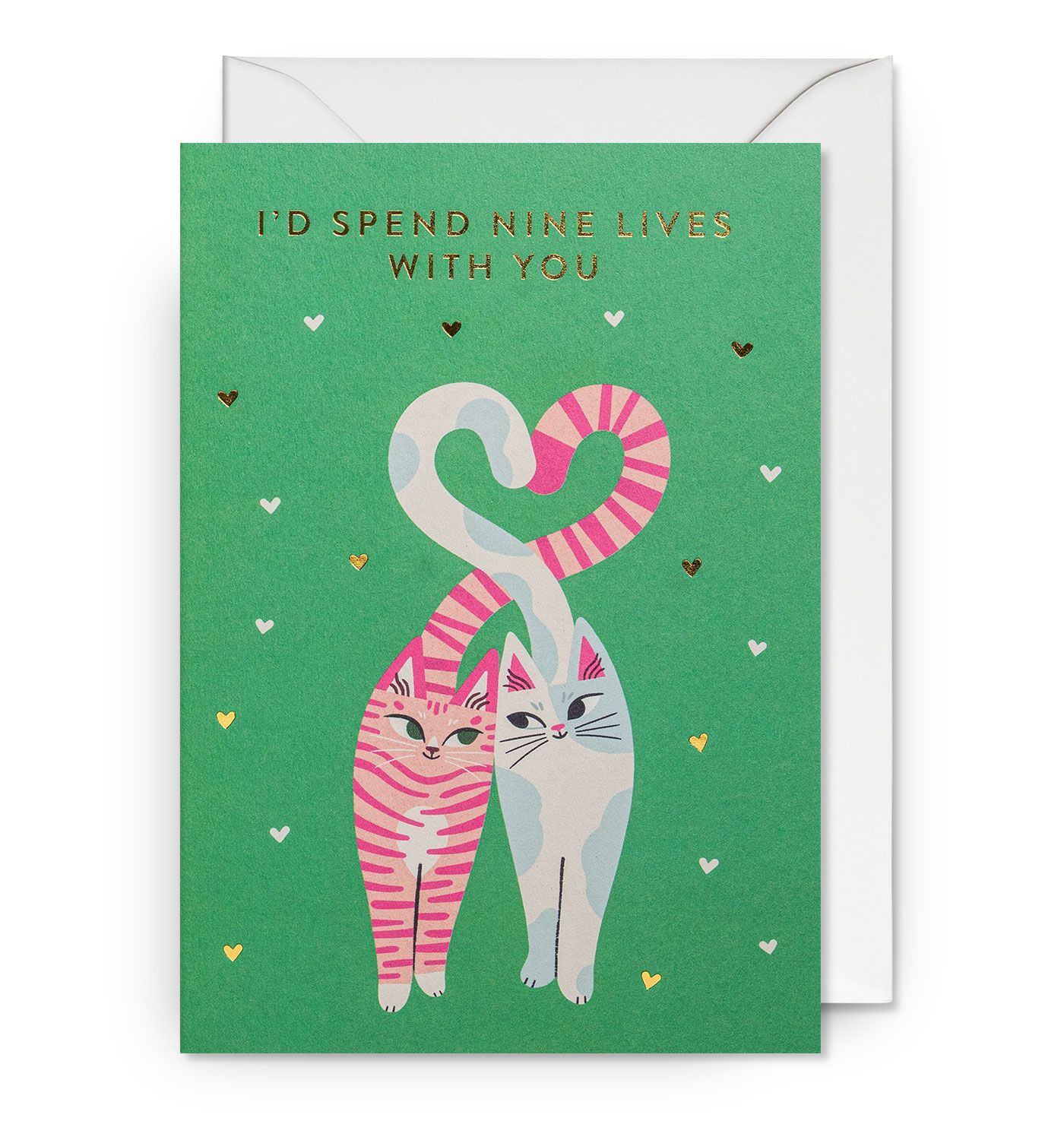 英國 LAGOM DESIGN 情人卡/ Essie Kimpimaki/ I'd Spend Nine Lives With You