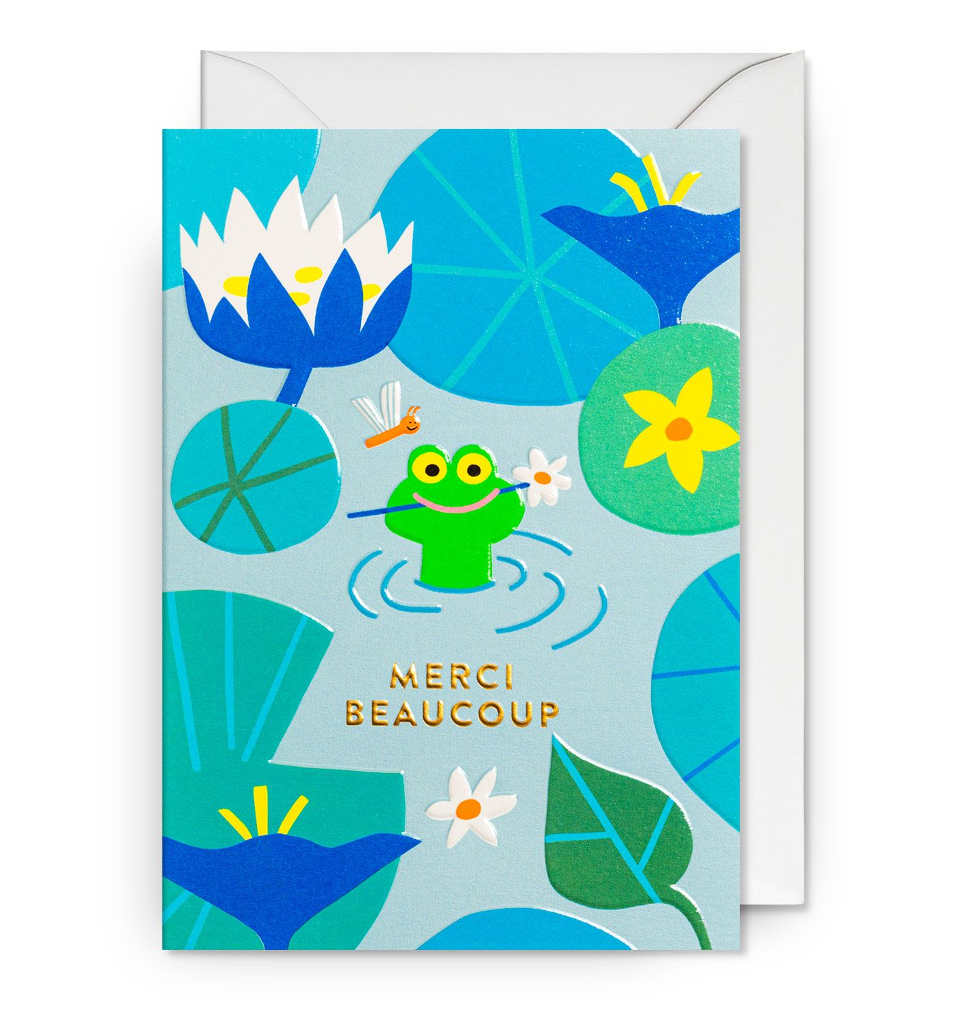 英國 LAGOM DESIGN 感謝卡/ Jessica Das/ Merci Beaucoup Frog Pond