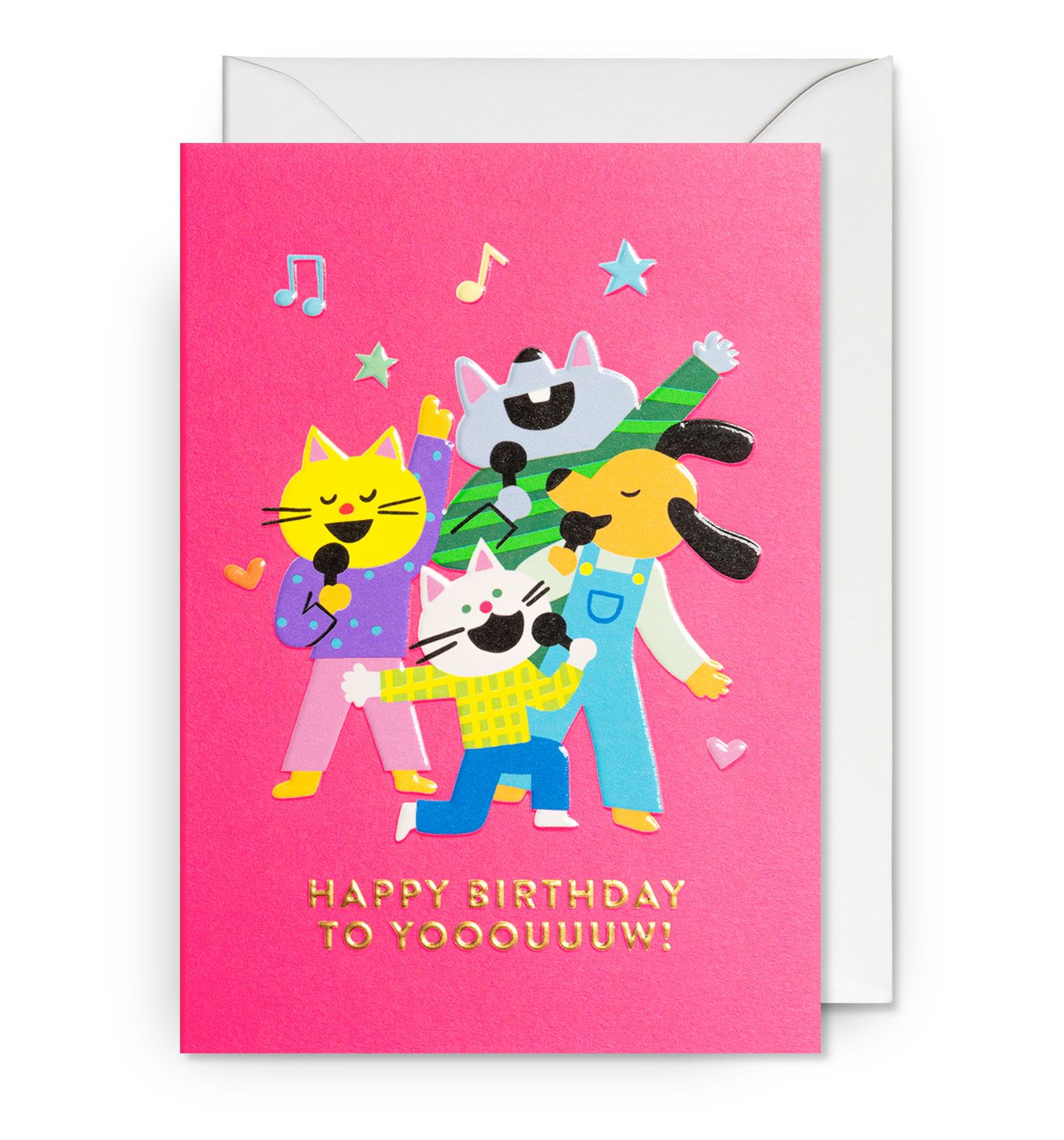 英國 LAGOM DESIGN 生日卡/ Jessica Das/ Happy Birthday Cats and Dogs