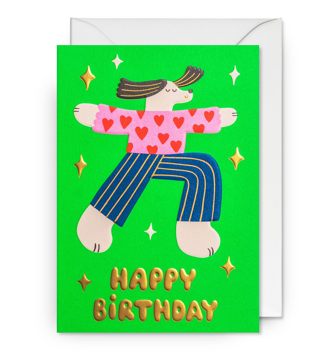 英國 LAGOM DESIGN 生日卡/ Judit Zengovari/ Yoga Dog