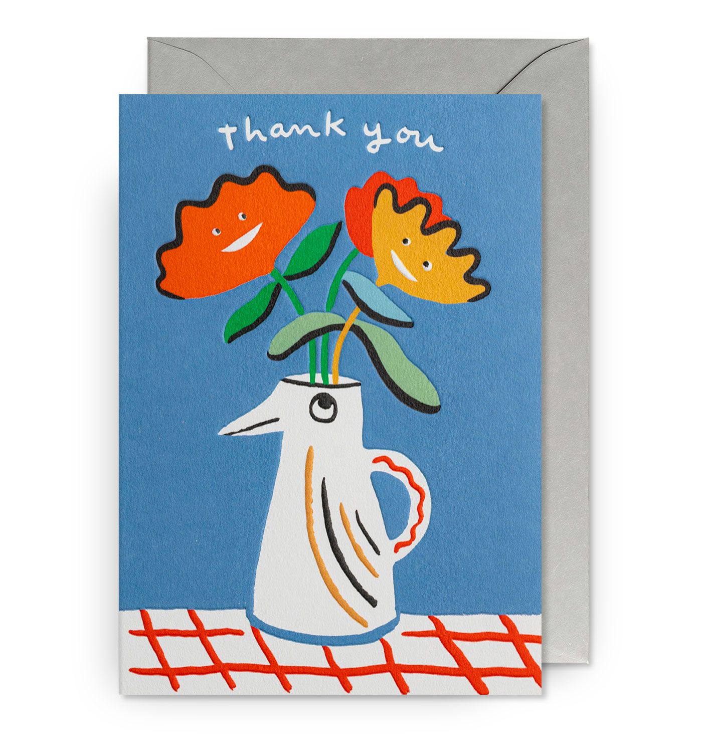 英國 LAGOM DESIGN 感謝卡/ Marie Assenat/ Thank You Happy Flowers Vase
