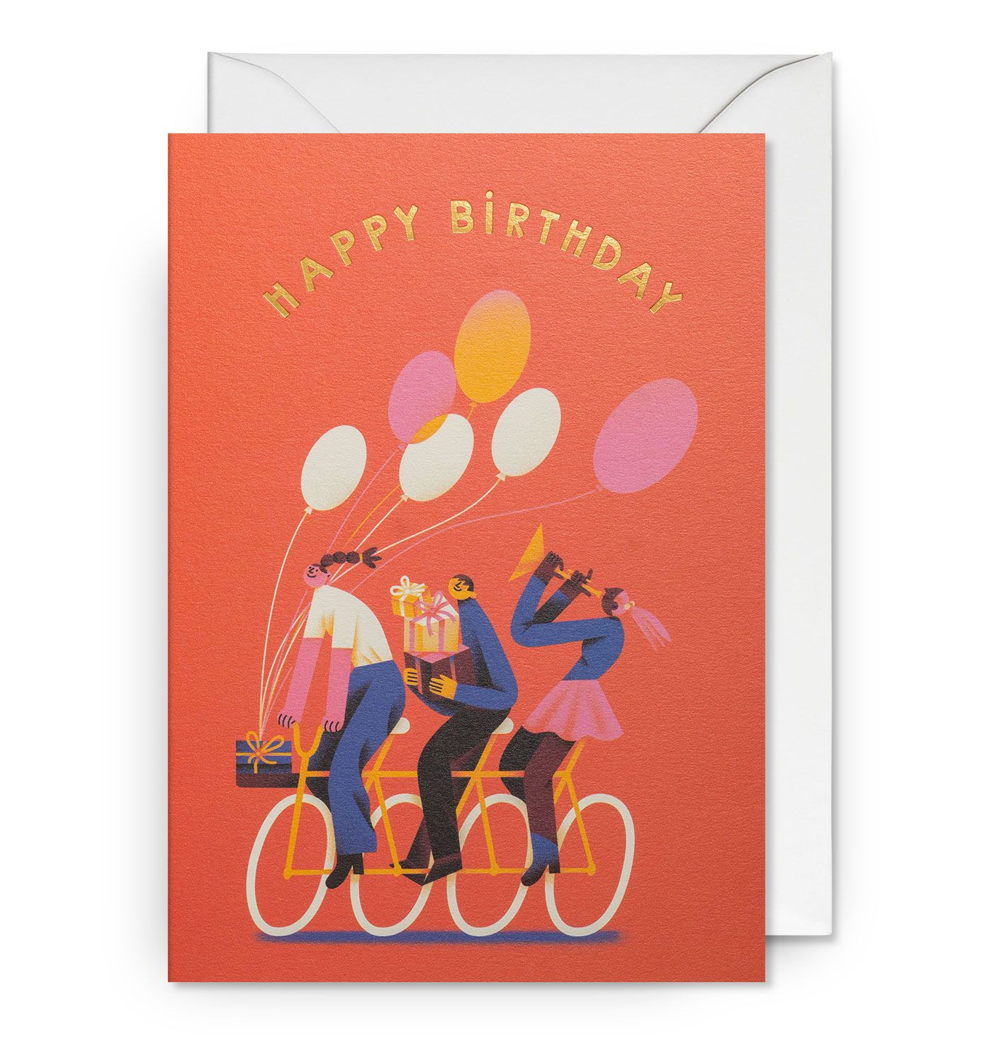 英國 LAGOM DESIGN 生日卡/ Tania Yakunova/ Happy Birthday Bike