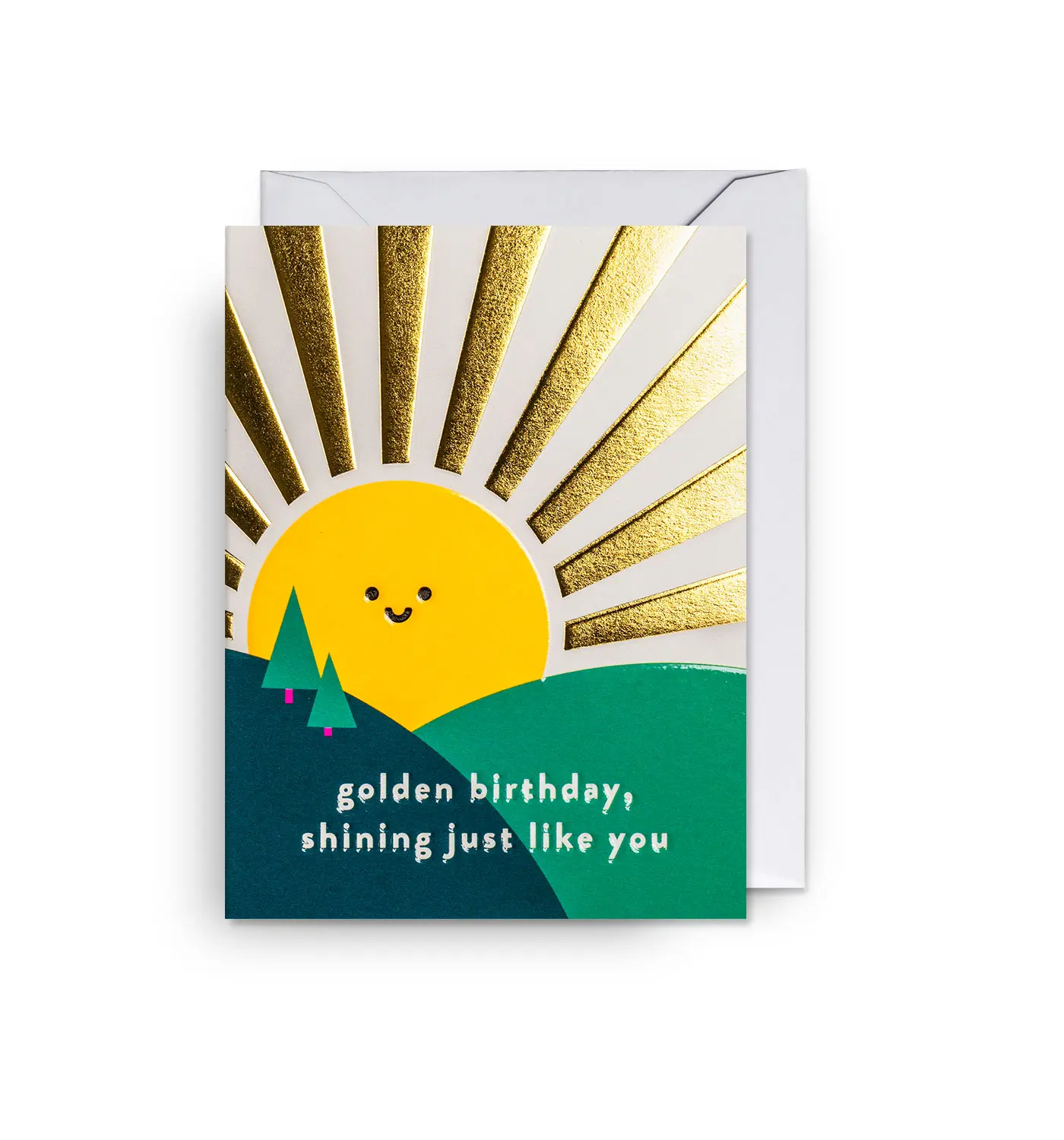 英國 LAGOM DESIGN 生日卡/ Mini Cards/ Cozy/ Golden Birthday
