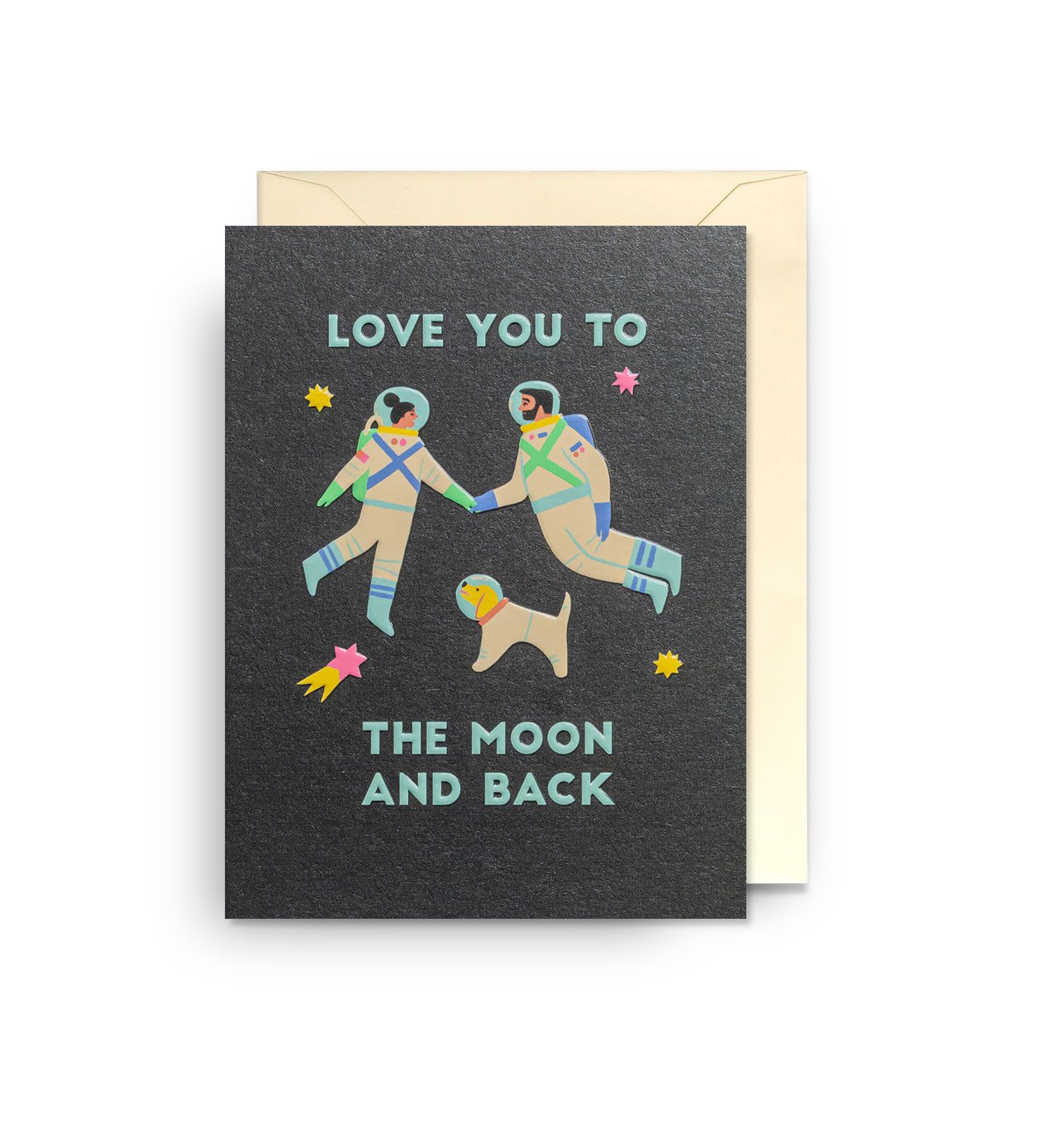 英國 LAGOM DESIGN 情人卡/ Mini Cards/ Naomi Wilkinson/ Love You to the Moon and Back