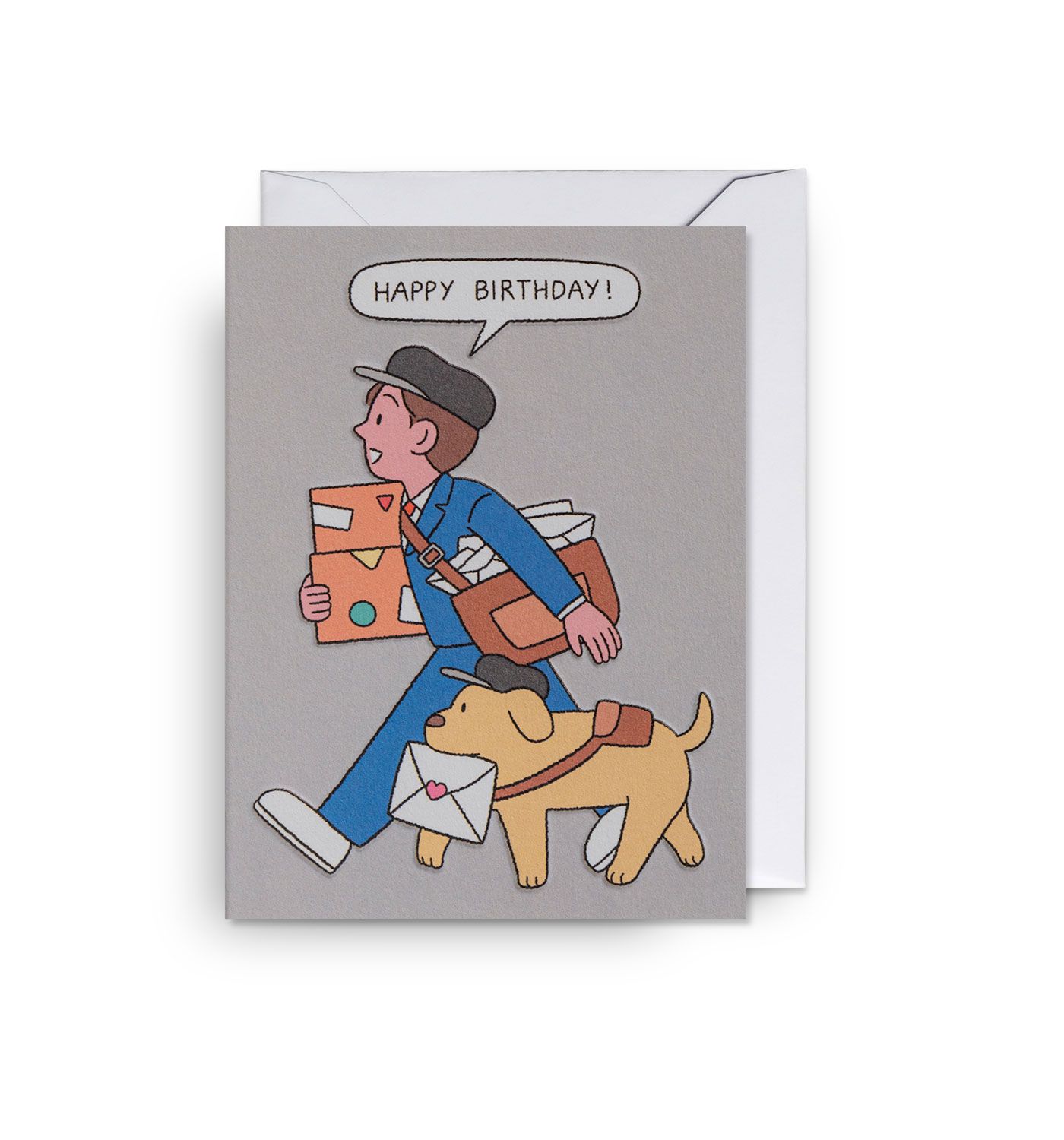 英國 LAGOM DESIGN 生日卡/ Mini Cards/ Sundae Kids/ Happy Birthday Postman