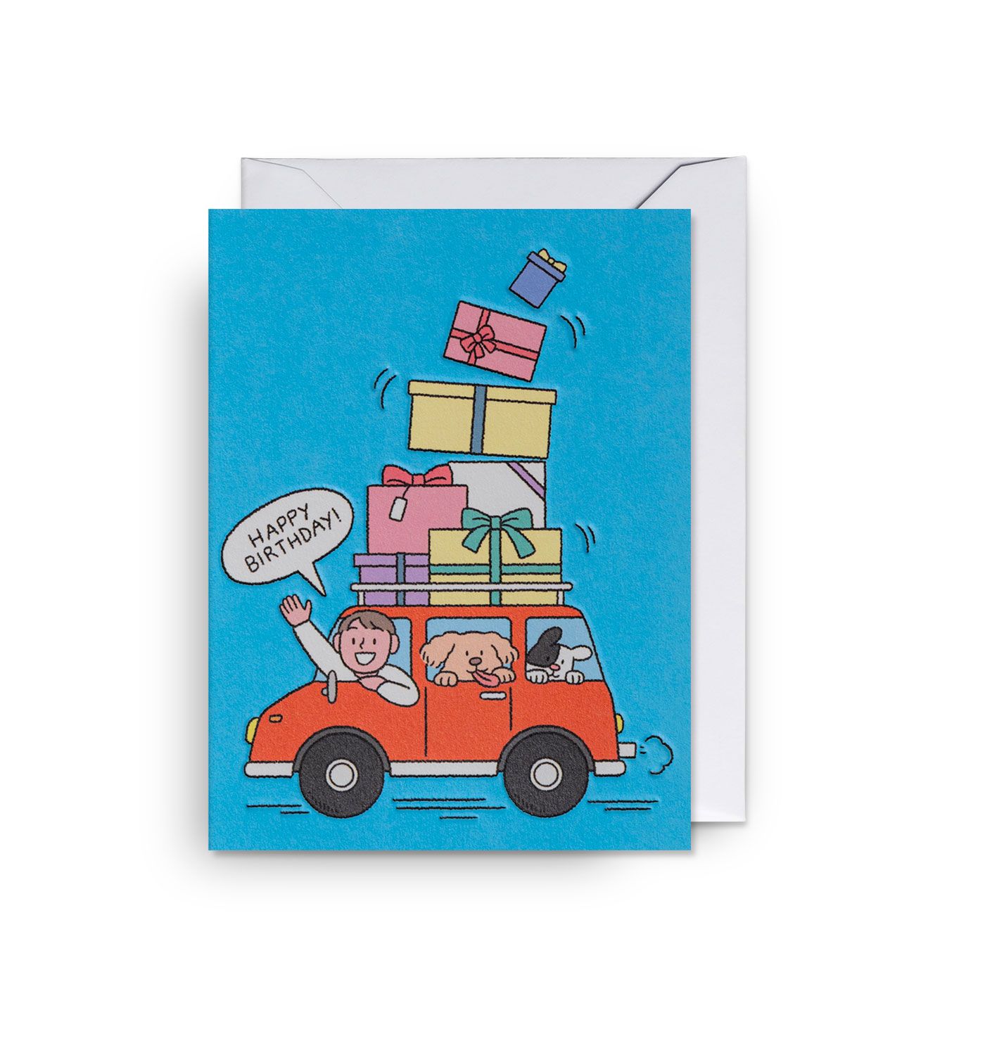 英國 LAGOM DESIGN 生日卡/ Mini Cards/ Sundae Kids/ Happy Birthday Car