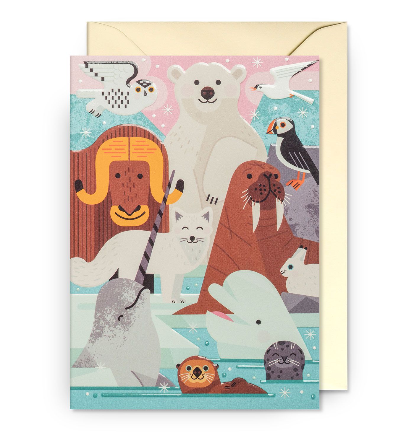 英國 LAGOM DESIGN 萬用卡/ Allison Black/ Arctic