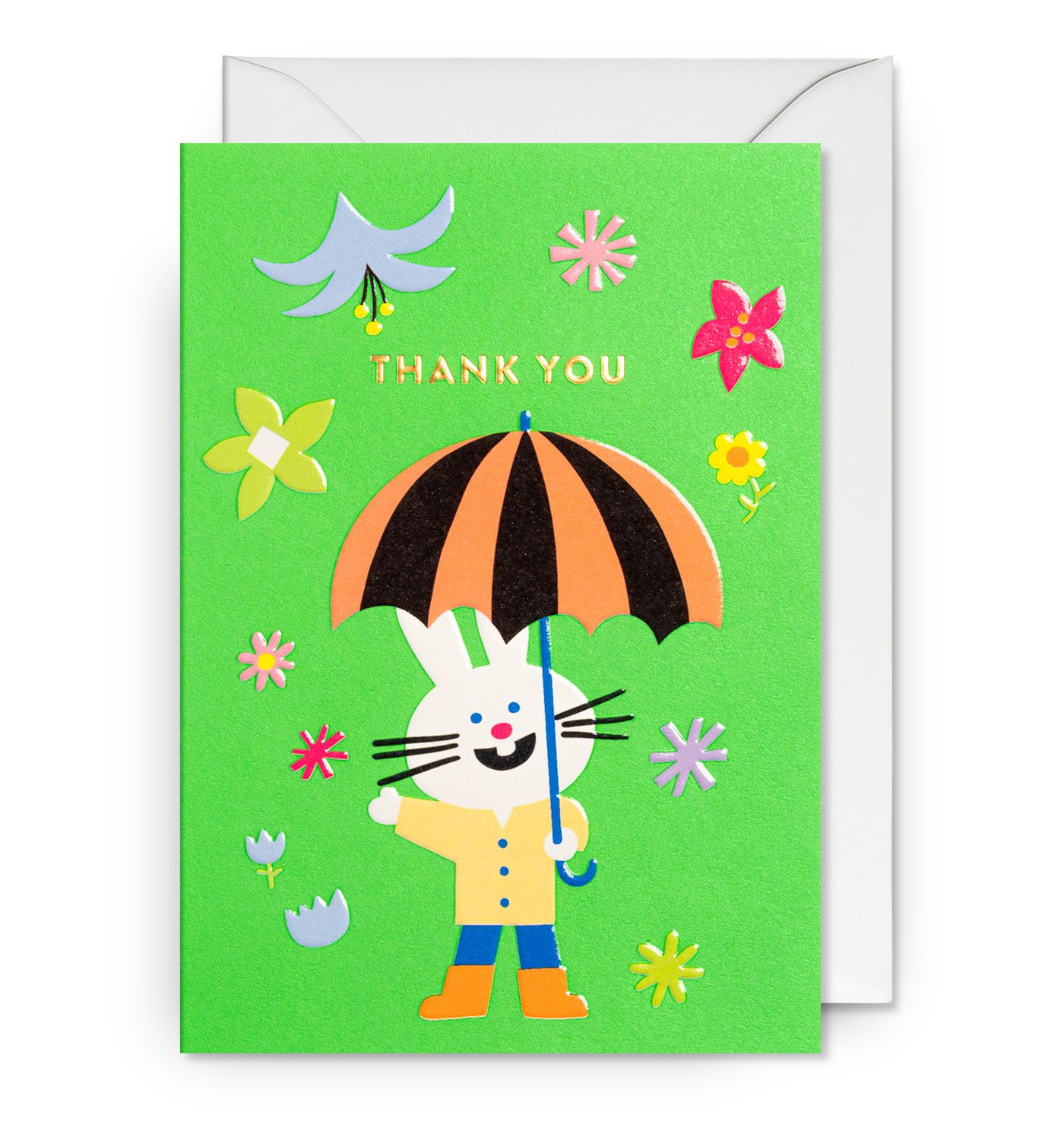 英國 LAGOM DESIGN 感謝卡/ Jessica Das/ Thank You Bunny Umbrella