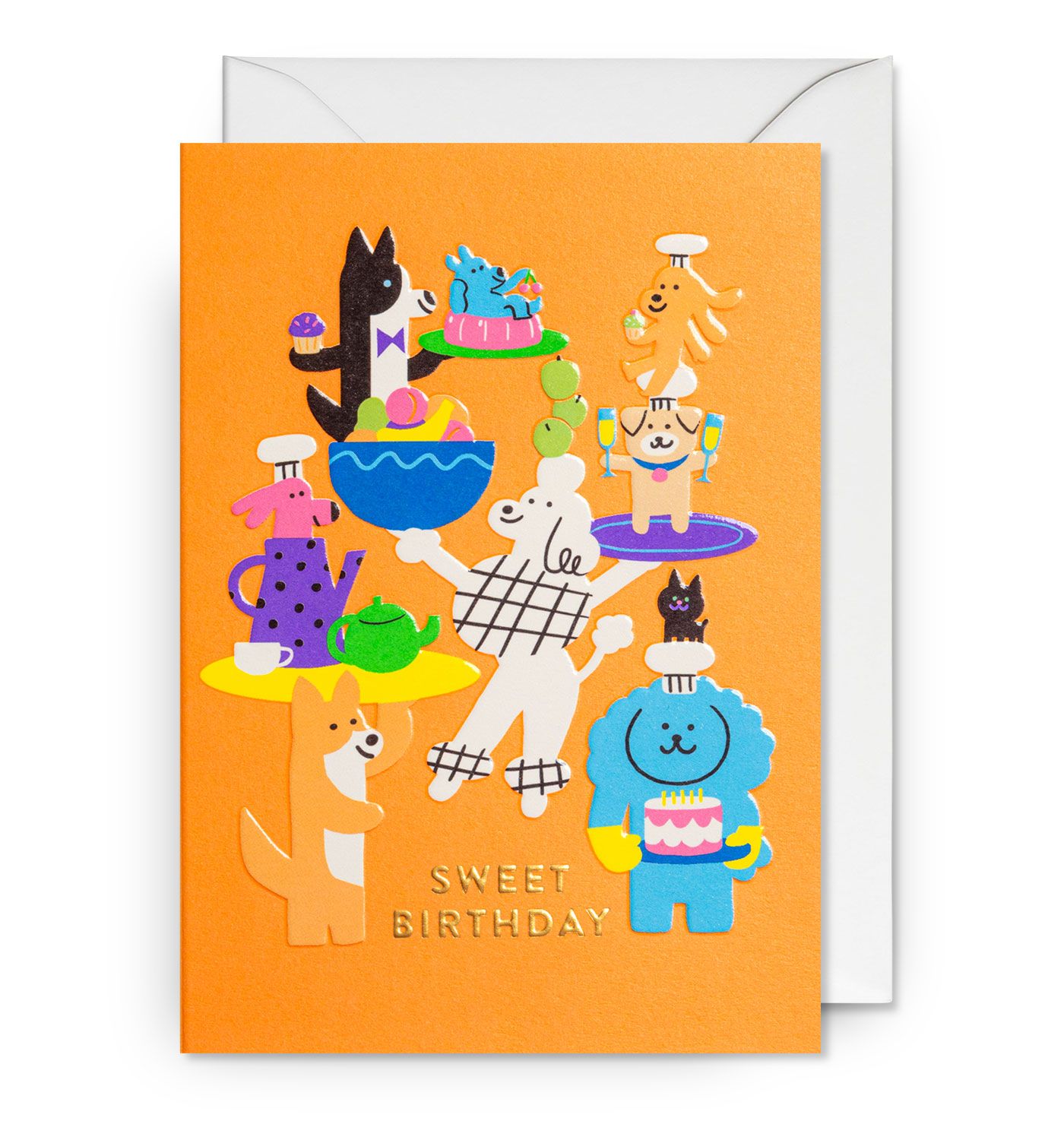 英國 LAGOM DESIGN 生日卡/ Jessica Das/ Sweet Birthday Dogs