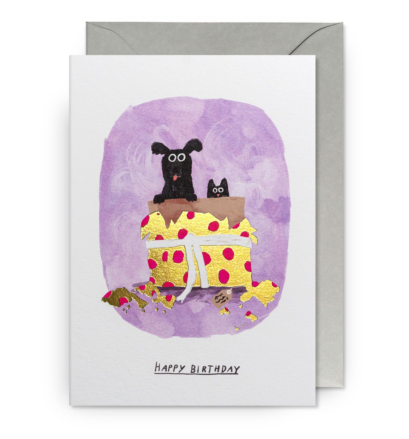 英國 LAGOM DESIGN 生日卡/ John Bond/ Popping Out of a Present