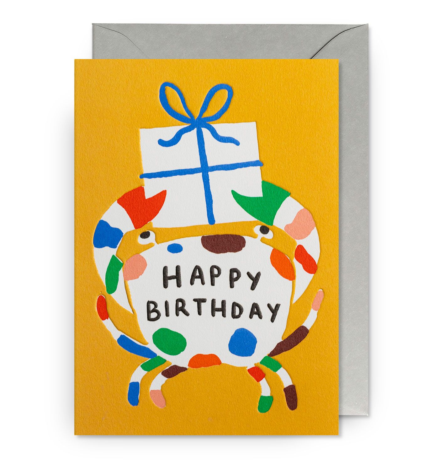 英國 LAGOM DESIGN 生日卡/ Marie Assenat/ Happy Birthday Big Crab