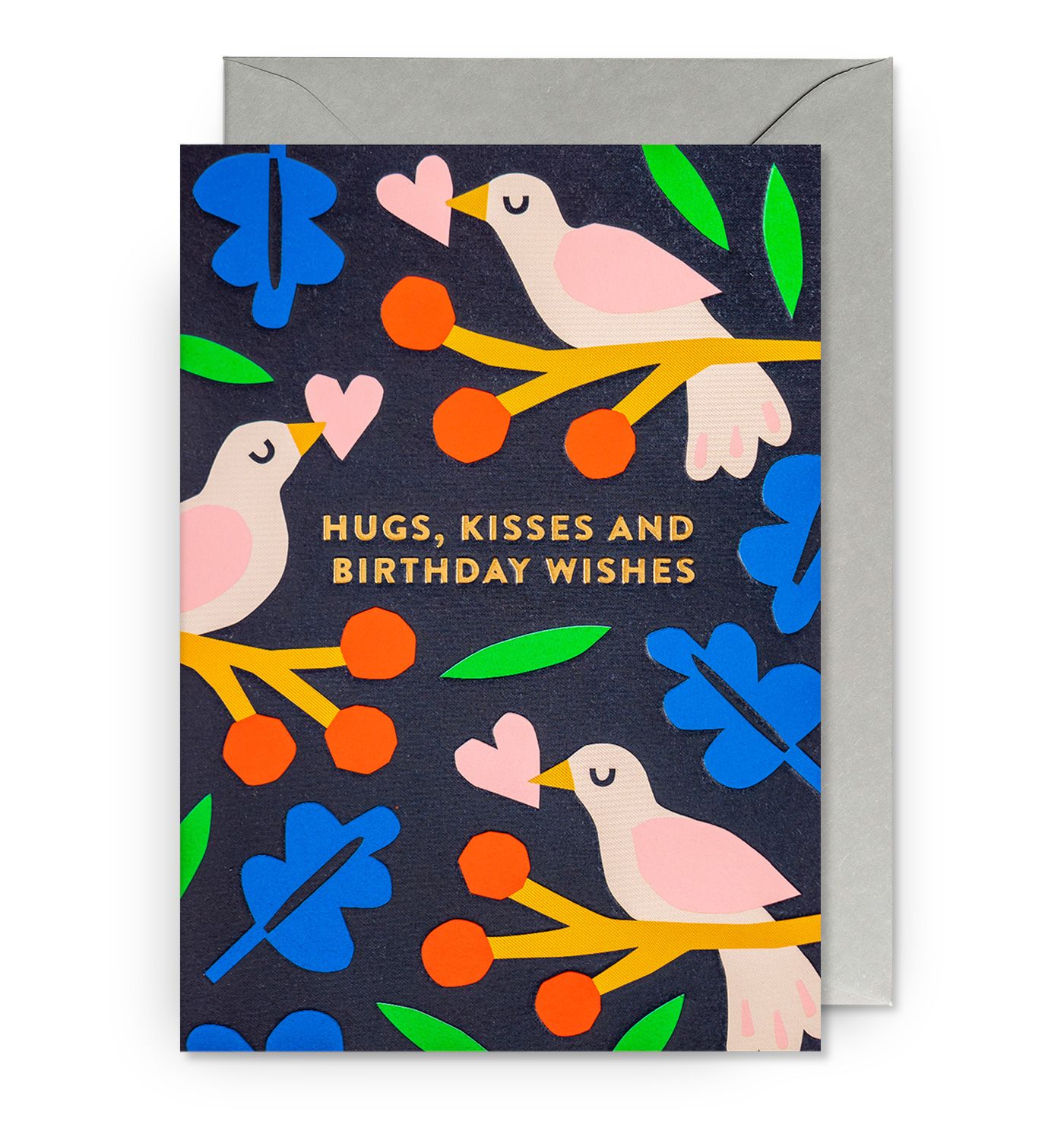 英國 LAGOM DESIGN 生日卡/ Myriam Van Neste/ Hugs, Kisses and Birthday Wishes