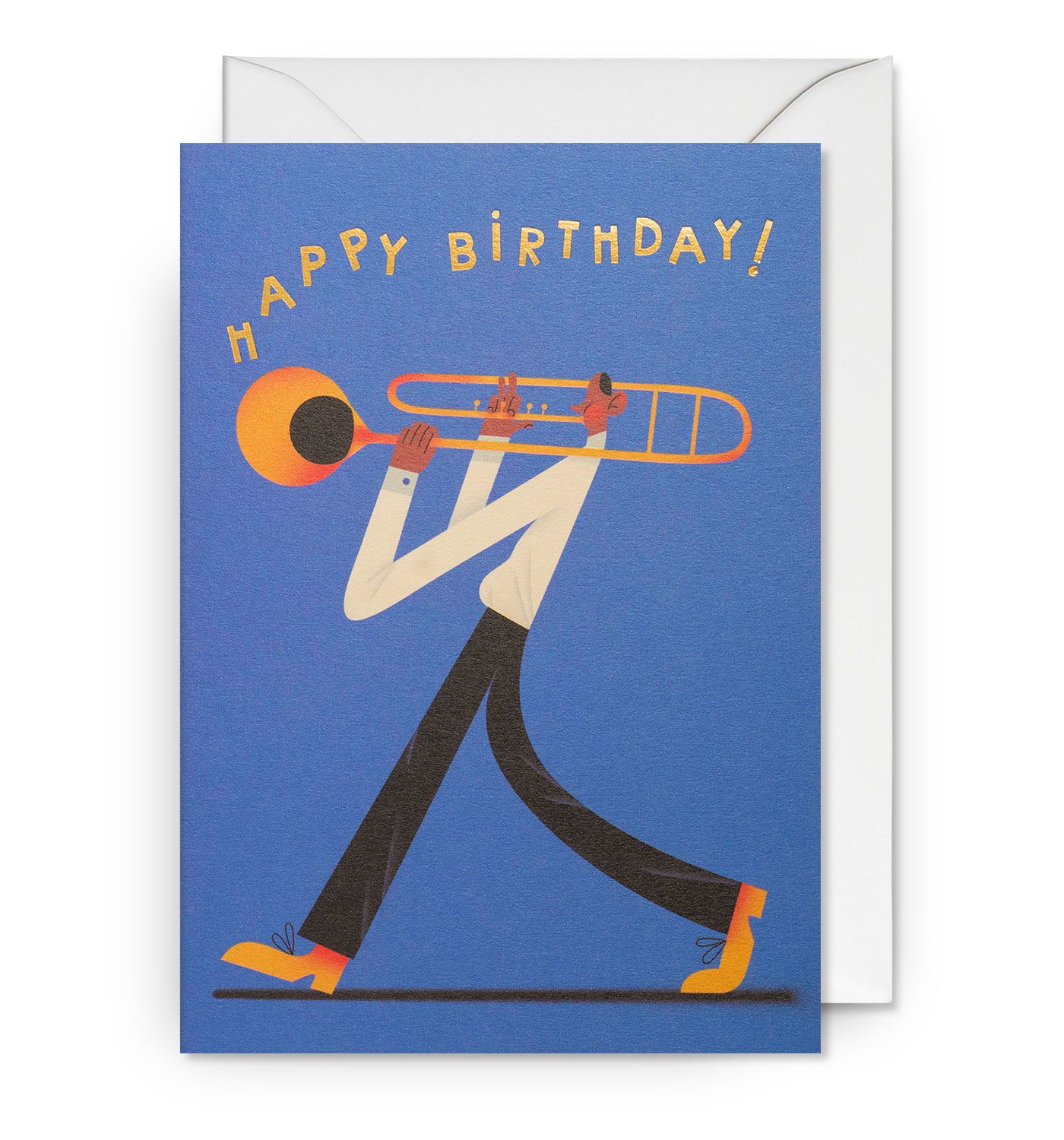 英國 LAGOM DESIGN 生日卡/ Tania Yakunova/ Happy Birthday Trombone