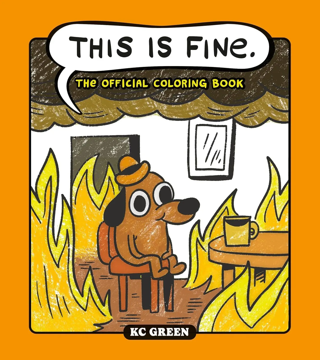全球厭世名犬火災狗報到！《This is Fine》官方著色本