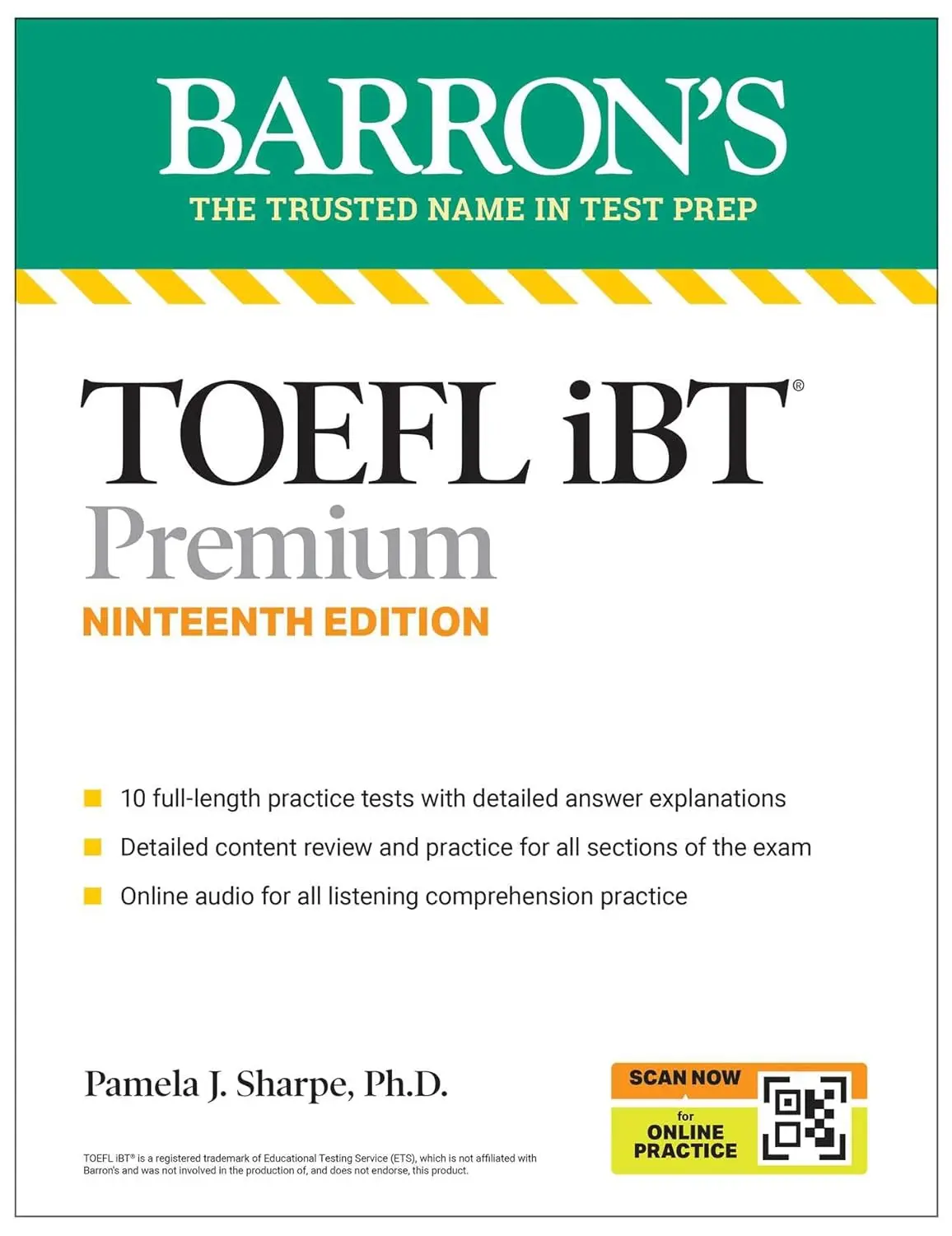 TOEFL iBT Premium: Prep Book with 10 Practice Tests+Comprehensive Review+Online Audio (2026/19 Ed.)
