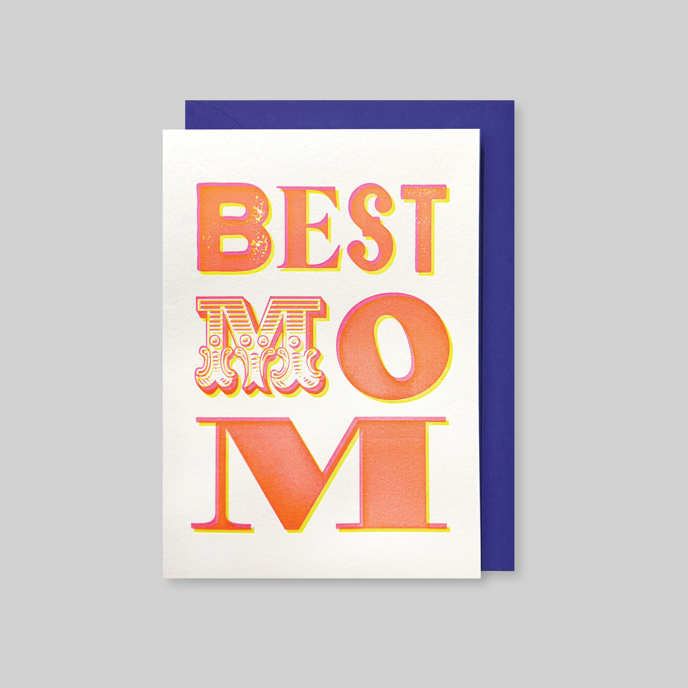 PAPERWORK活版印刷對摺卡/ 母親節/ Best Mom