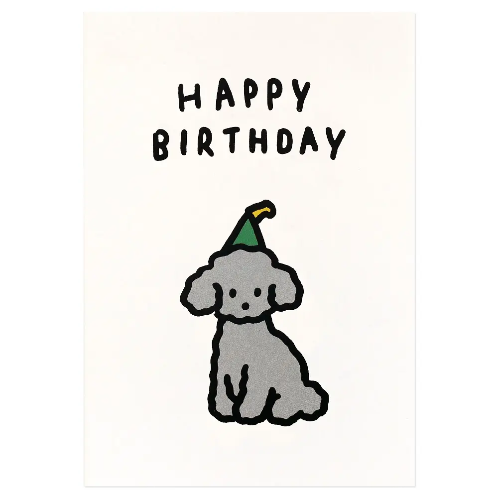 韓國ZERO PER ZERO 生日卡/ Dog 6/ Happy Birthday