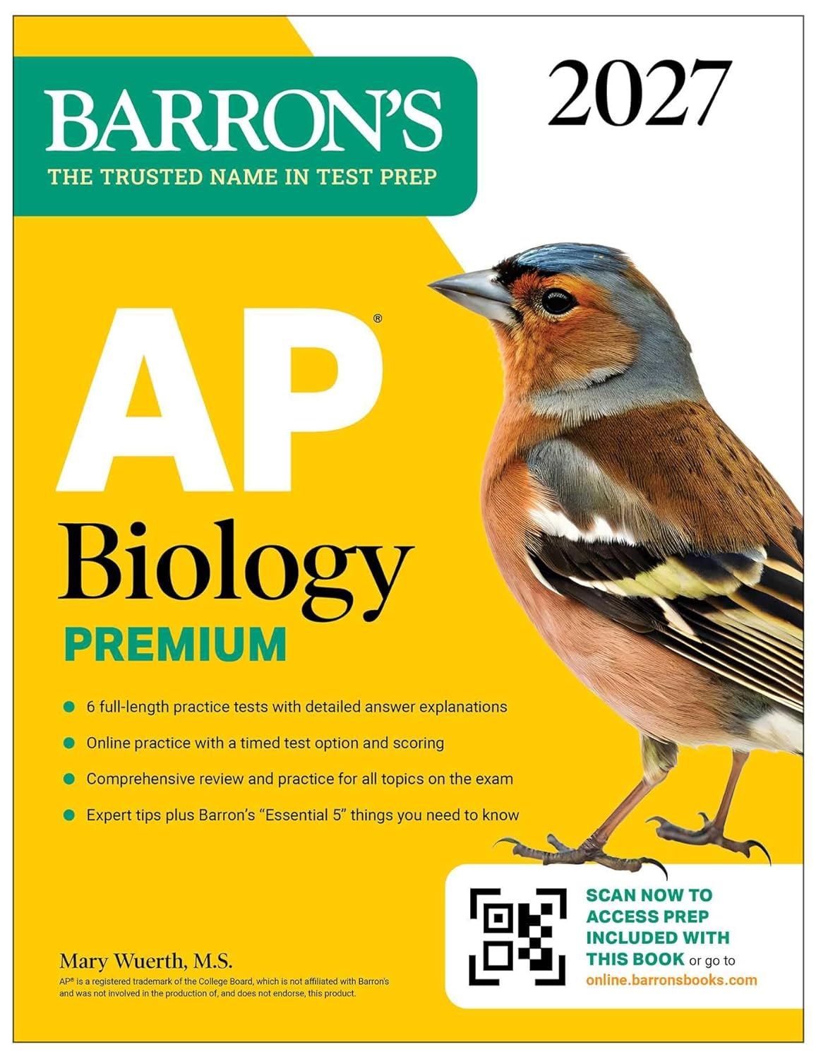 AP Biology Premium 2027: Prep Book with 6 Practice Tests+Comprehensive Review+Online Practice