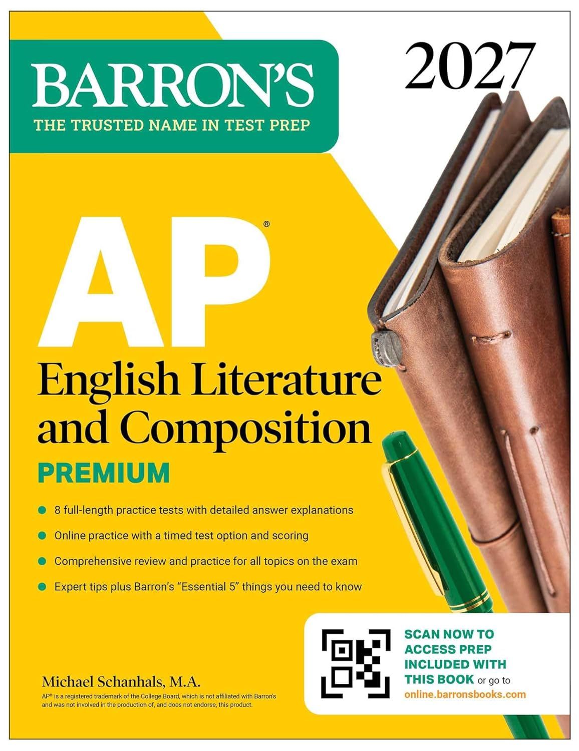 AP English Literature and Composition Premium 2027: Prep Book with 8 Practice Tests+Online Practice