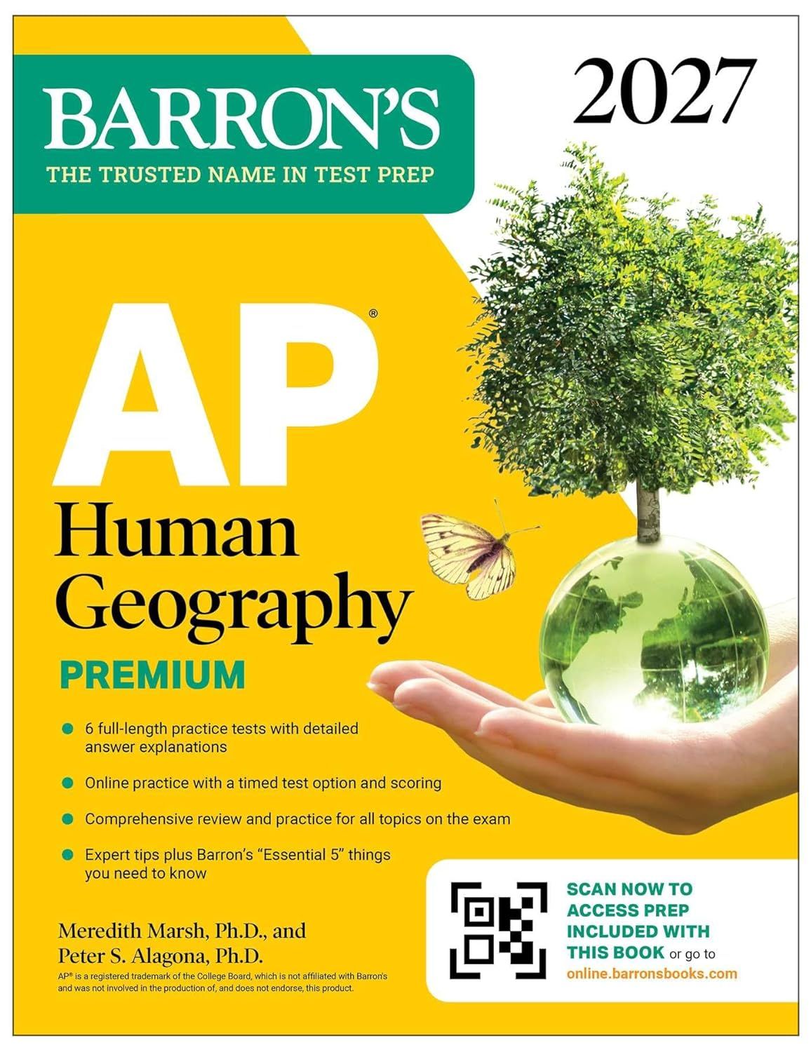AP Human Geography Premium 2027: Prep Book with 6 Practice Tests+ Comprehensive Review+Online Practice