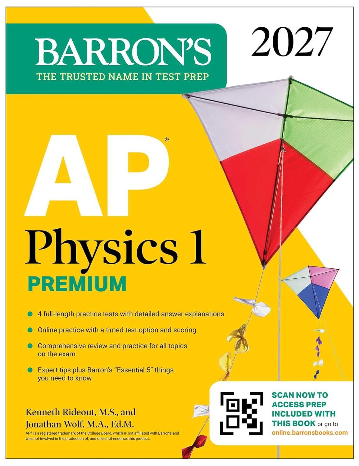 AP Physics 1 Premium 2027: Prep Book with 4 Practice Tests+Comprehensive Review+Online Practice