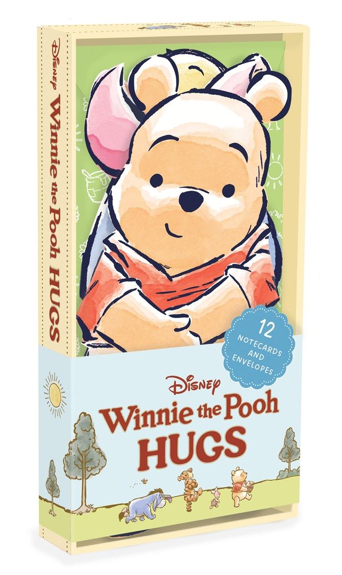 美國 CHRONICLE Disney Winnie the Pooh Hugs卡片組/ 12入