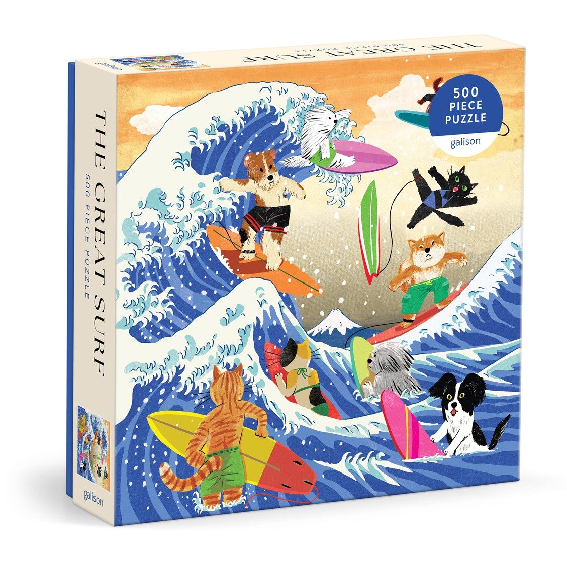 美國 galison 拼圖500片/ The Great Surf