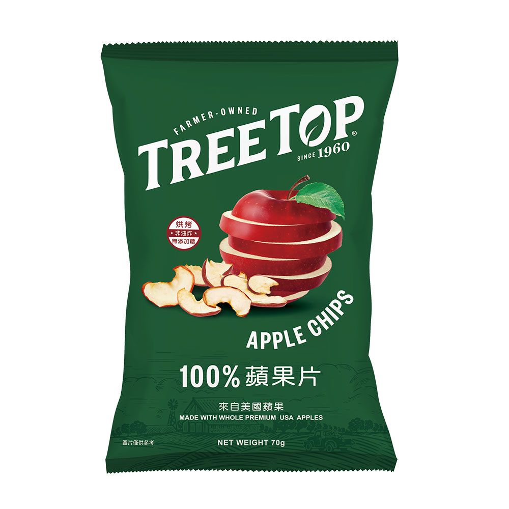 TREE TOP樹頂100%蘋果片/ 70g