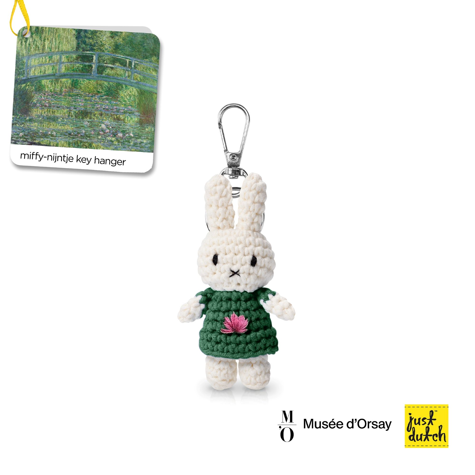 荷蘭 Just Dutch 手工編織Miffy鑰匙圈/ Musée d'Orsay/ 莫內花園洋裝