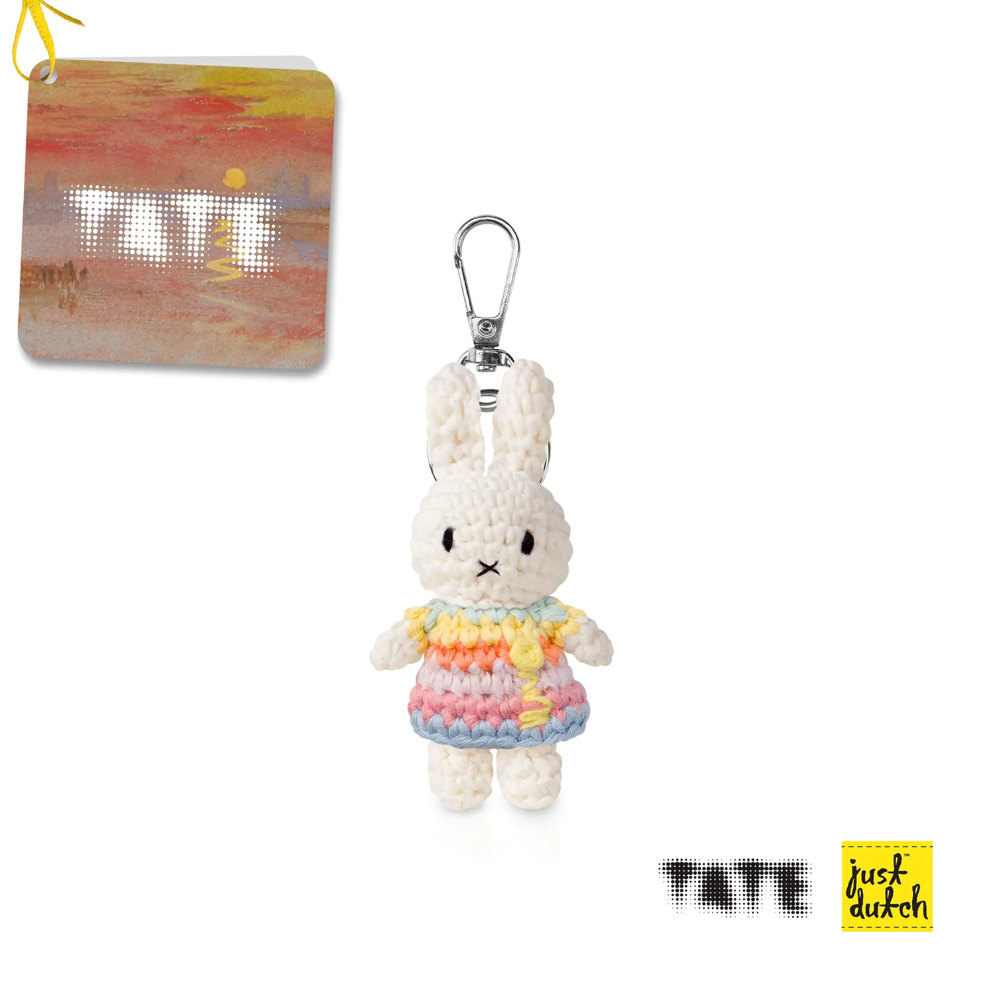 荷蘭 Just Dutch 手工編織Miffy鑰匙圈/ Tate/ 透納夕陽洋裝