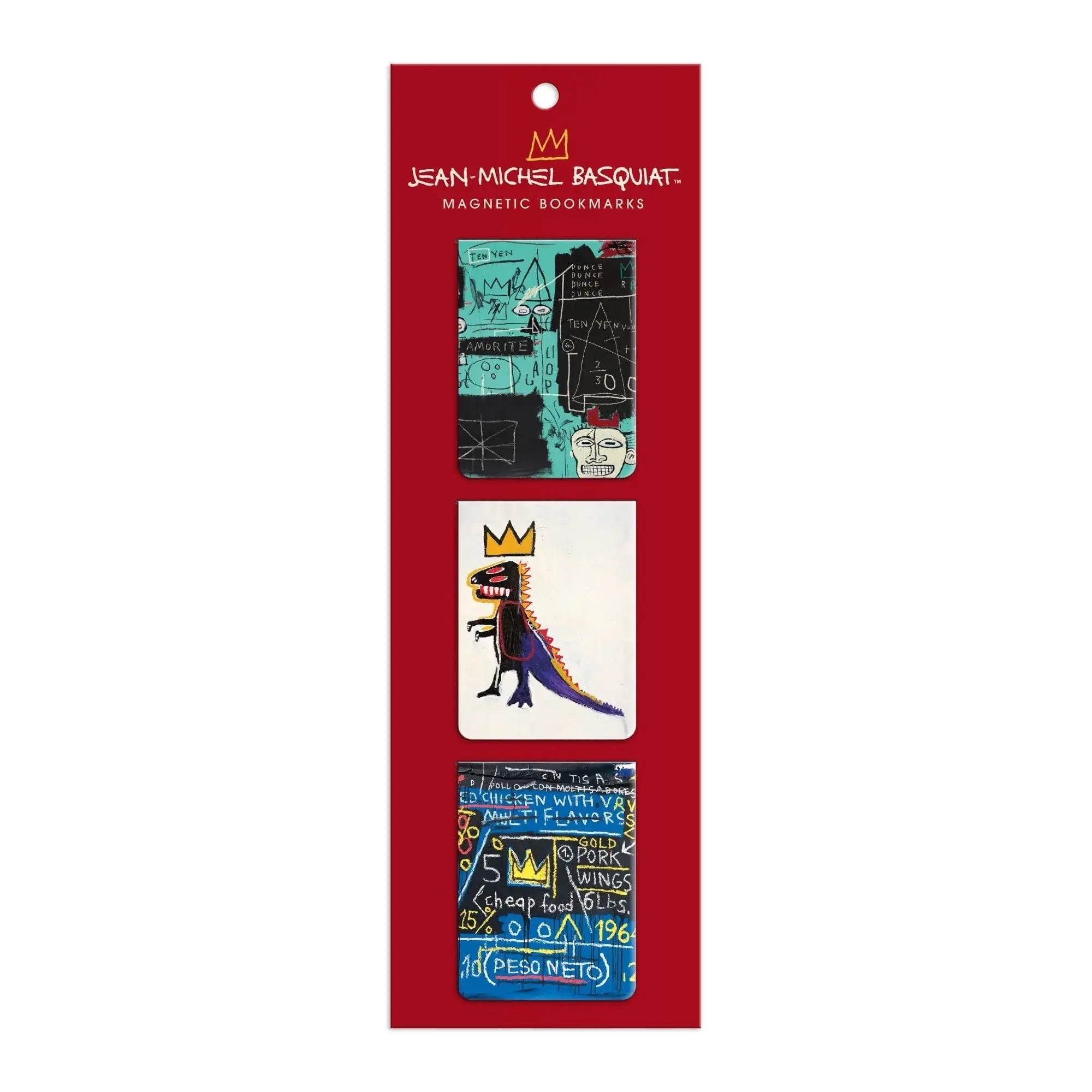 美國 galison 磁鐵書籤/ Basquiat Magnetic Bookmarks/ 3入