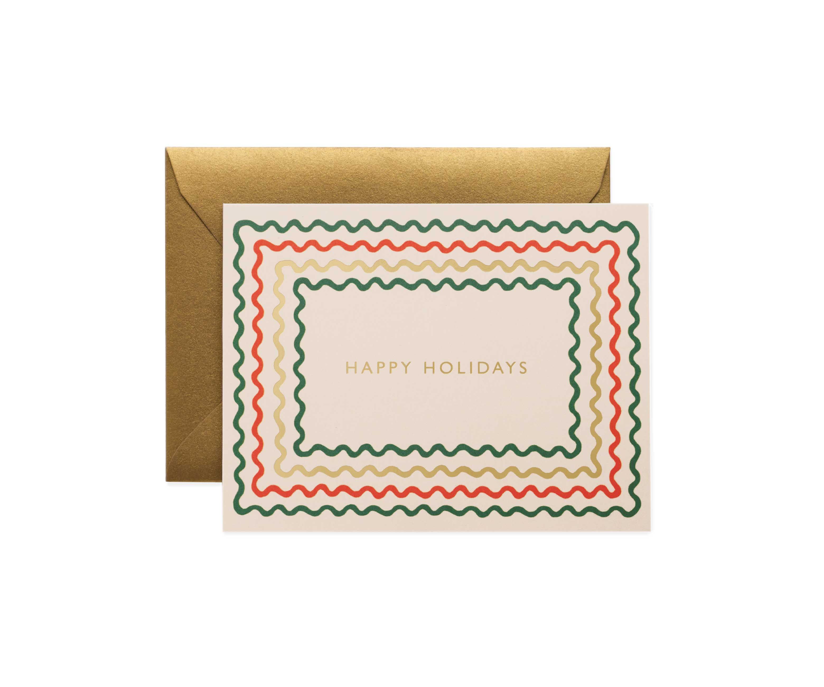 美國 RIFLE PAPER 聖誕卡/ Holiday Ribbon