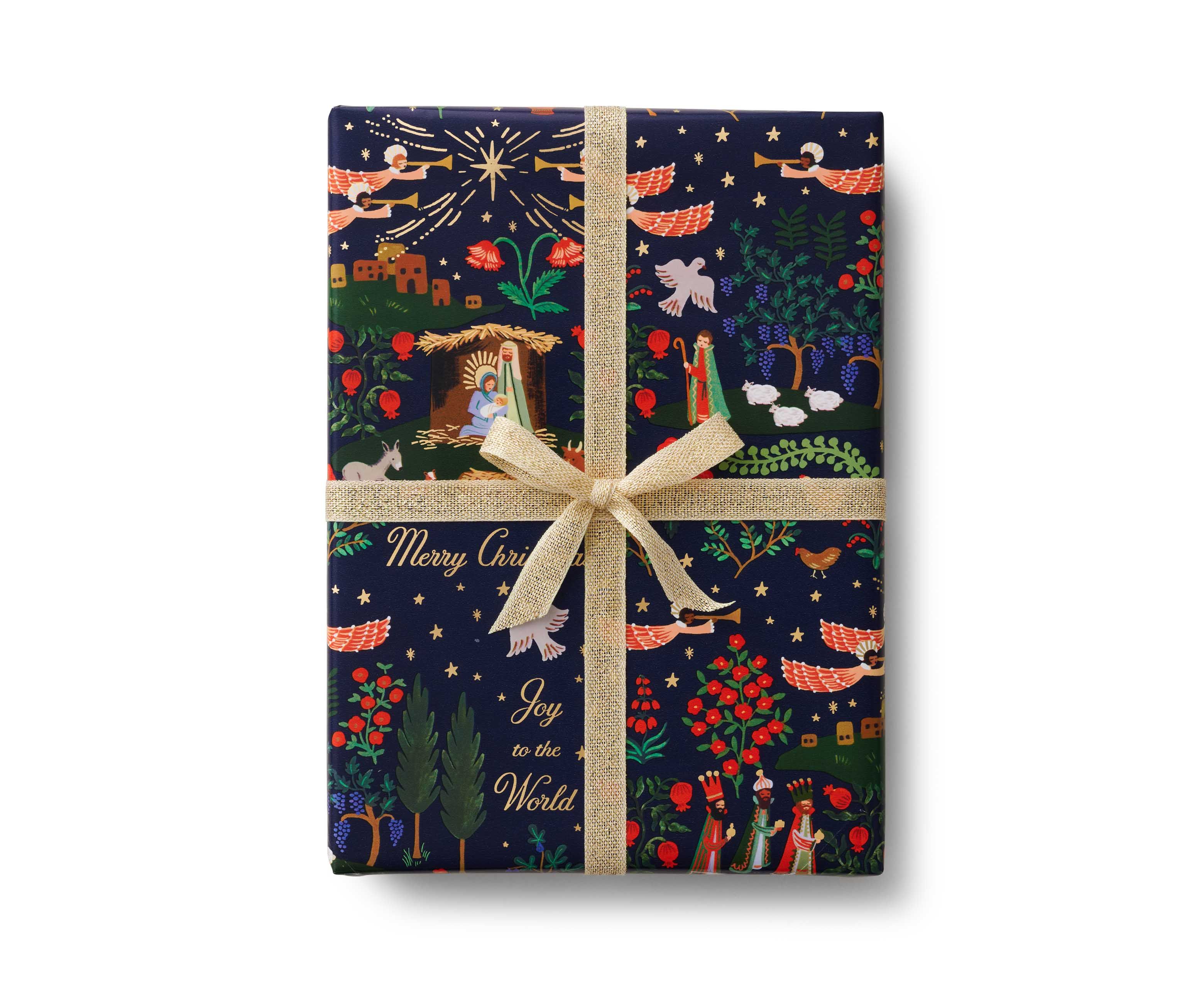 美國 RIFLE PAPER Holiday 包裝紙/ 捲/ Nativity Scene