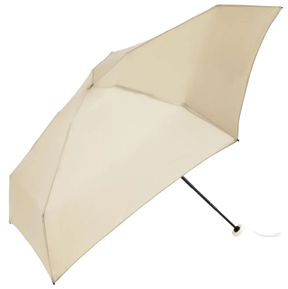 日本 because Umbrella晴雨兩用 UV90% 折疊傘/ little U Mini/ Beige