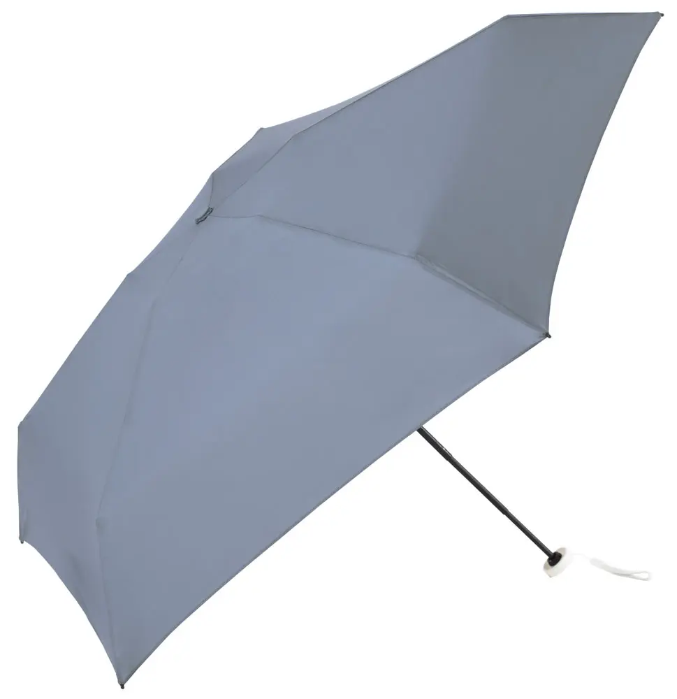 日本 because Umbrella晴雨兩用 UV90% 折疊傘/ little U Mini/ Blue Grey