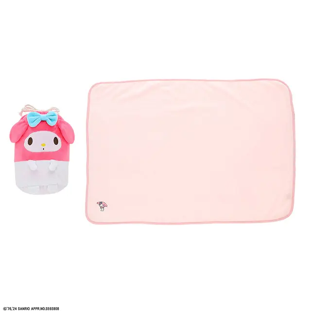 丸真 x Sanrio 可收納蓋毯/ 美樂蒂