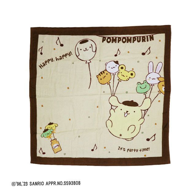 丸真 x Sanrio 大判浴巾/ 布丁狗