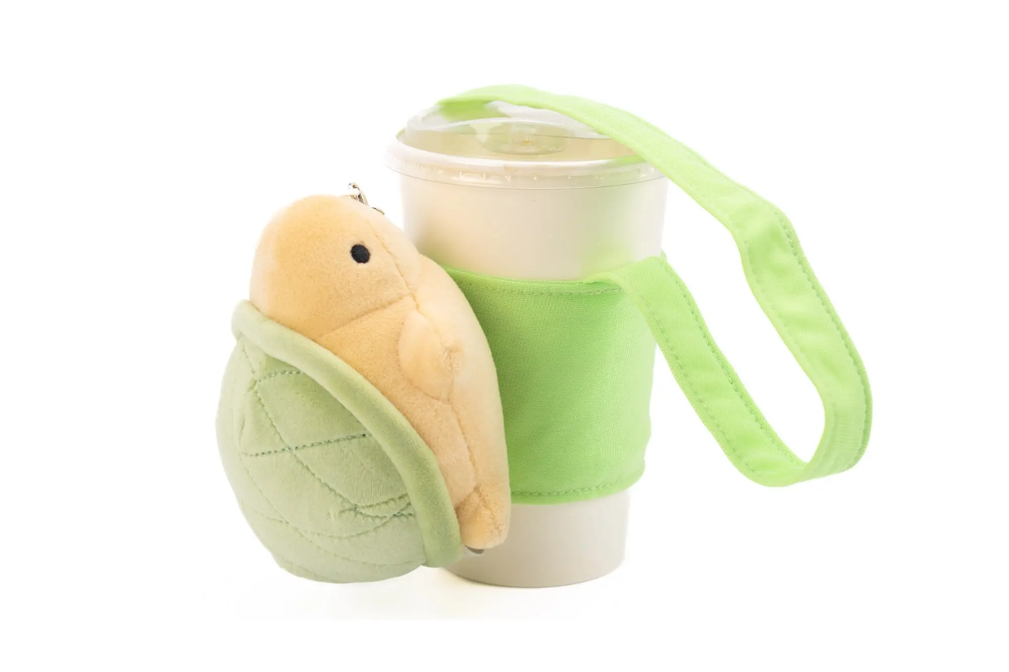 【誠品獨家】LIVHEART 棉花糖絨毛飲料提袋/ 烏龜
