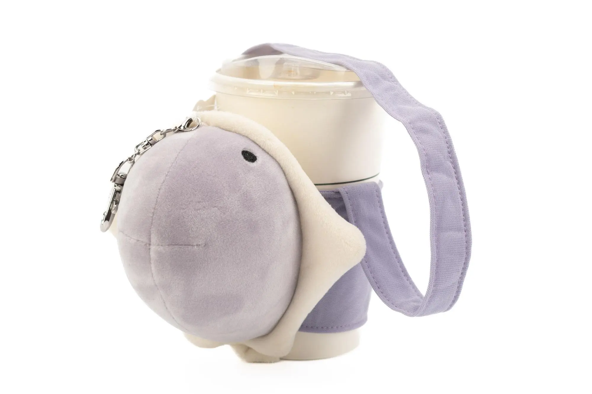 【誠品獨家】LIVHEART 棉花糖絨毛飲料提袋/ 魟魚