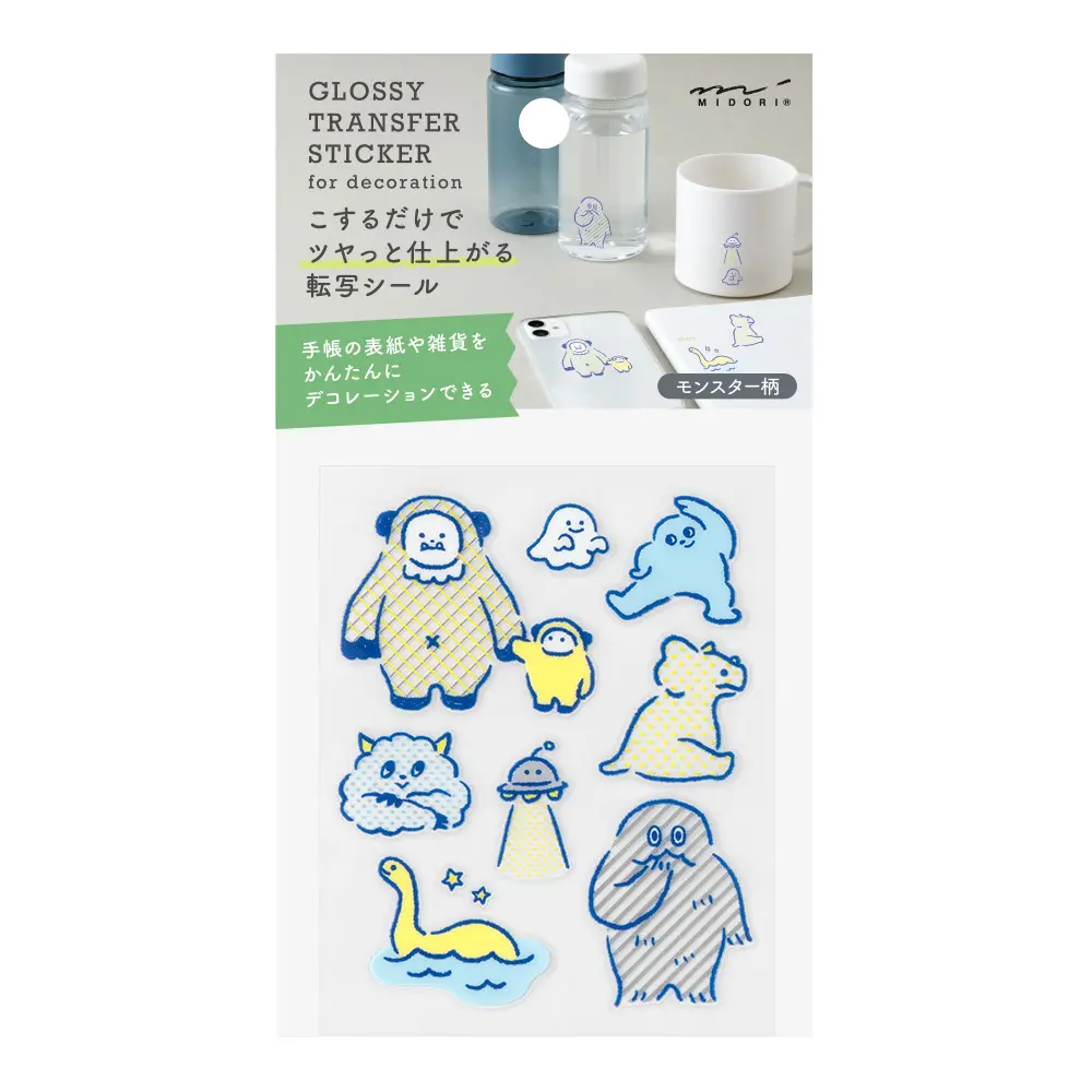 日本 MIDORI 高黏貼性轉印貼紙/ 2701 Monster