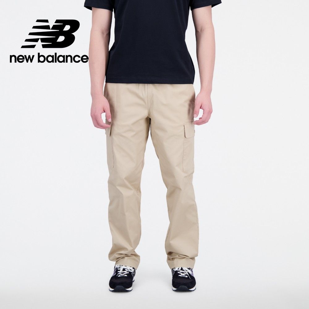 【New Balance】大口袋鬆緊工裝長褲_MP31526INC_男性_卡其色/M