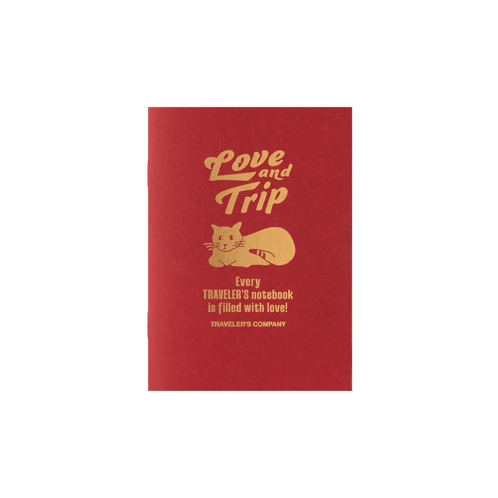 日本 TRAVELER'S COMPANY TRAVELER'S notebook 空白內頁本/ 護照尺寸/ Love And Trip