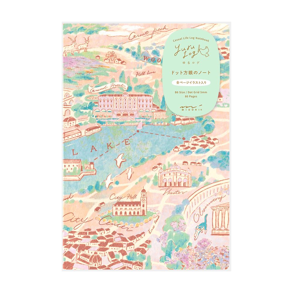 日本 MIDORI Yuru Log 方眼筆記本/ B6/ Travel & Hotel
